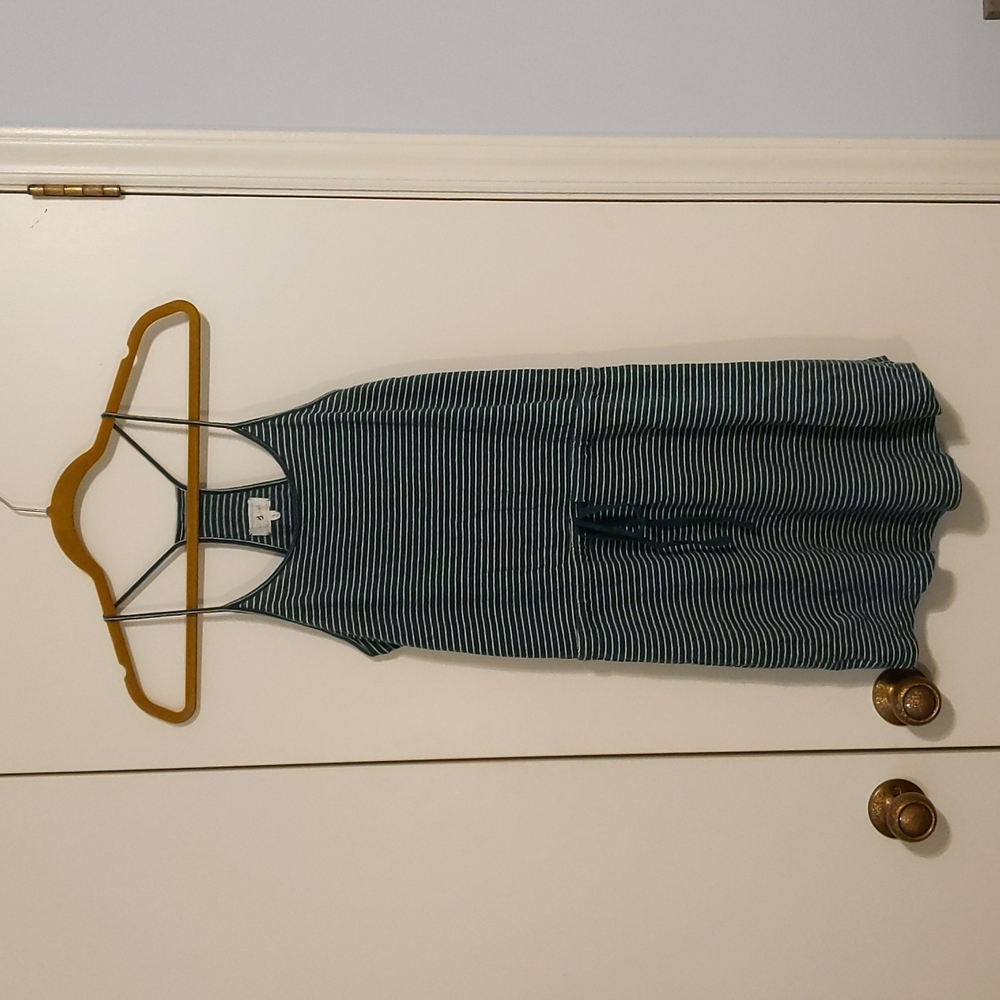Green and white striped Lou & Grey dress